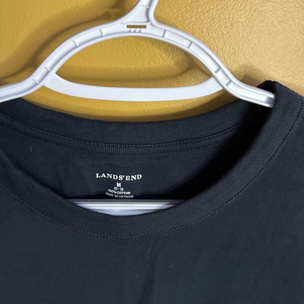 Lands' End Classic Black Tee - Picture 2 of 3